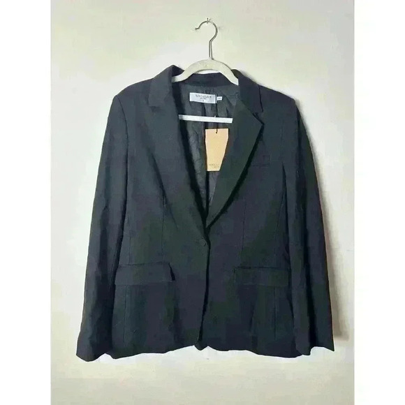 M.M. Lafleur The Yiyan Blazer‎ - Wool Twill Size Black jacket $495 NWT - Picture 2 of 6
